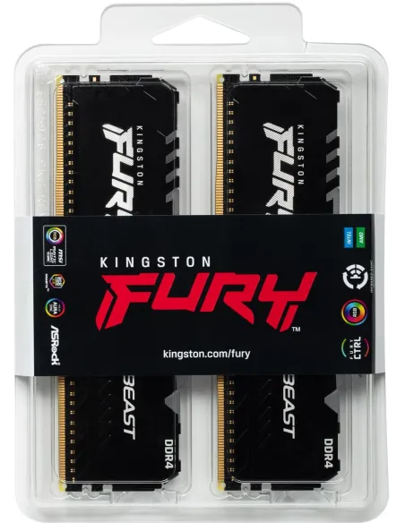 Kingston FURY Beast RGB DDR4 3200MHz 32GB (2x16GB) CL16