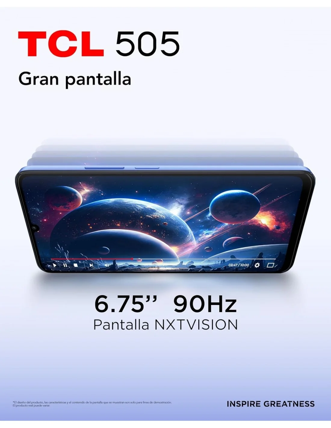 TCL 505 4/128GB Gris