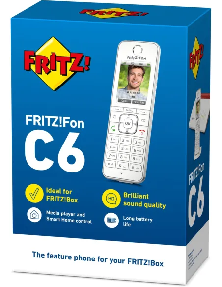 AVM Fritz!Fon C6 Teléfono Inalámbrico Blanco