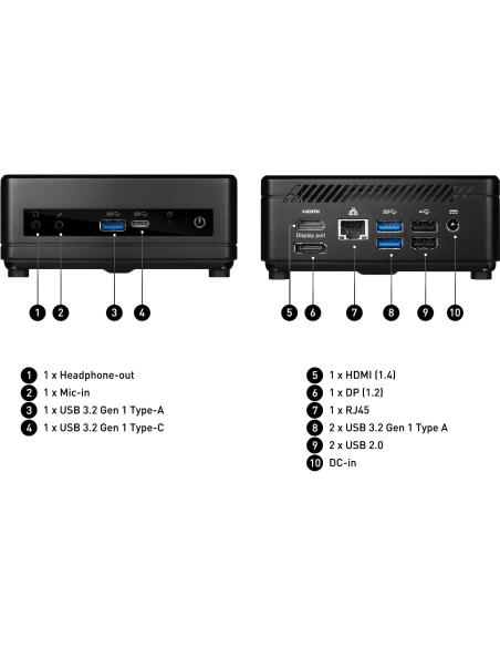 MSI Cubi 5 10M-008BEU Intel Core i5-10210U