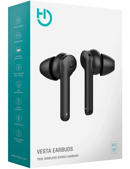 Hiditec Auricular Vesta Negro Wireless Game Mode