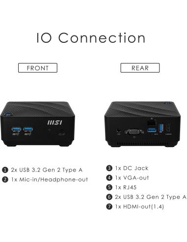 MSI Cubi N JSL-032BEU Intel Pentium Silver N6000