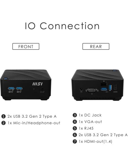 MSI Cubi N JSL-002BEU Intel Celeron N4500