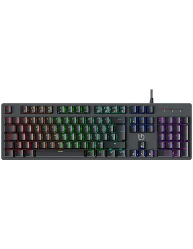 Hiditec GKE010004 GK400 Teclado Mecánico Negro ARGB Switch Rojo