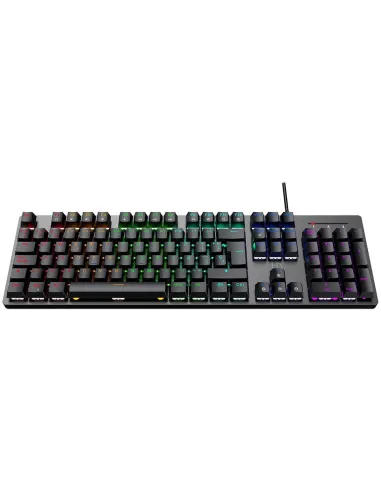 Hiditec GKE010004 GK400 Teclado Mecánico Negro ARGB Switch Rojo