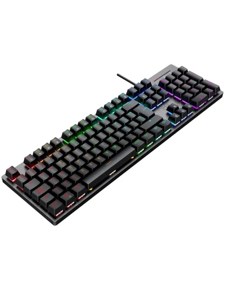 Hiditec GKE010004 GK400 Teclado Mecánico Negro ARGB Switch Rojo