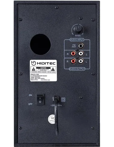 Hiditec H400 Dark Edition Altavoces Bluetooth 2.1 Negros