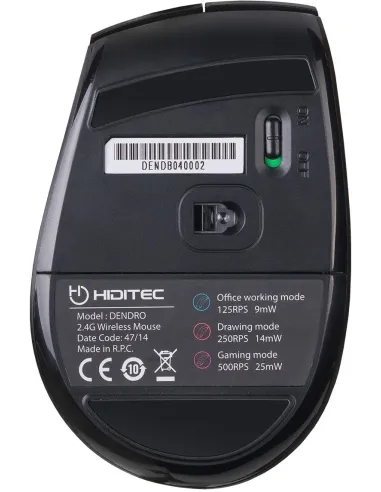 Hiditec MOU010002 Dendro Ratón Inalámbrico 2000DPI