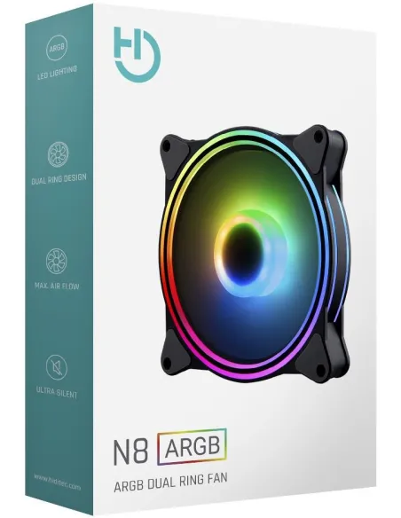 Hiditec Ventilador Gaming ARGB N8 120MM