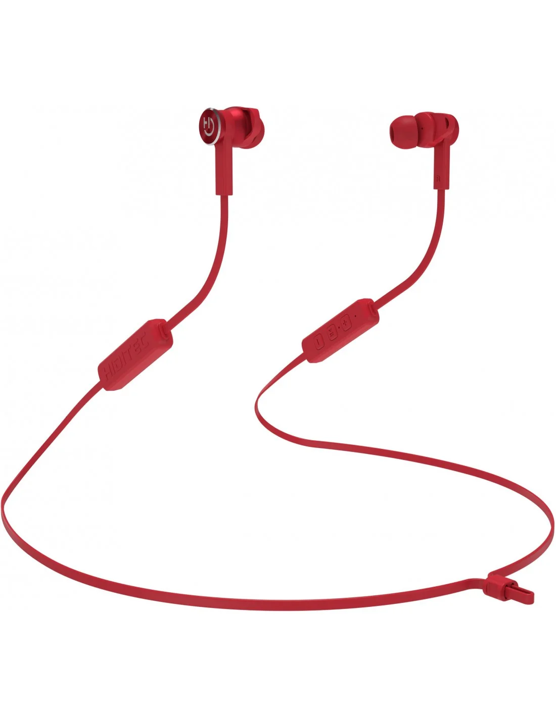 Hiditec Aken Auricular Bluetooth Rojo