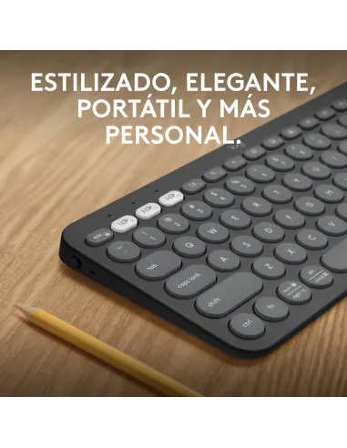 Logitech Pebble Keys 2 K380s Teclado Bluetooth Multi Dispositivo Grafito
