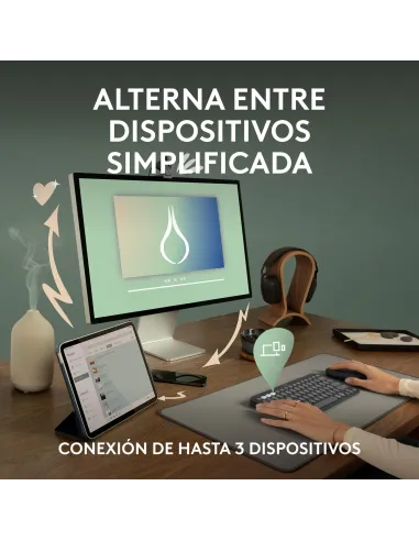 Logitech Pebble Keys 2 K380s Teclado Bluetooth Multi Dispositivo Grafito