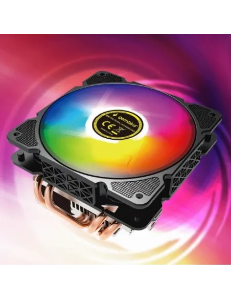 Gembird CPU-HURACAN-ARGB-X140 Ventilador de Refrigeración de CPU 120mm 100W LED RGB 4 Pines