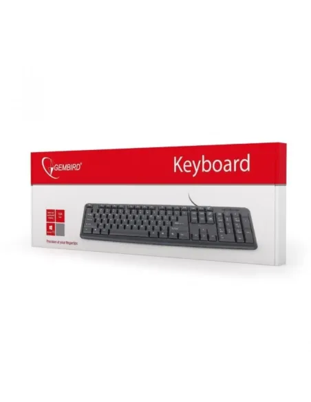 Gembird KB-U-103-ES Teclado USB Negro