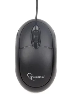 Gembird MUS-U-01 Ratón Óptico Ambidiestro 1000DPI Negro