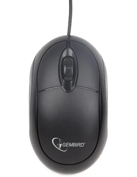Gembird MUS-U-01 Ratón Óptico Ambidiestro 1000DPI Negro