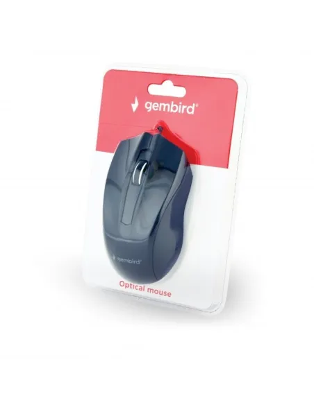 Gembird MUS-3B-01 Ratón Óptico 1000DPI Negro
