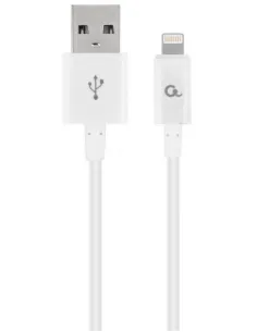 Gembird CC-USB2P-AMLM-1M-W Cable USB-A a Lightning 1m Blanco-CC-USB2P-AMLM-1M-W