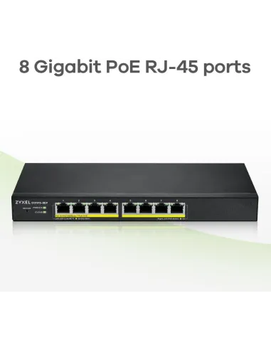 Zyxel GS1915-8EP Switch PoE Gestionado L2 8 Puertos Gigabit Ethernet