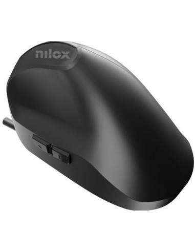 Nilox MOUSB3013 Ratón Ergonómico 3600DPI Negro