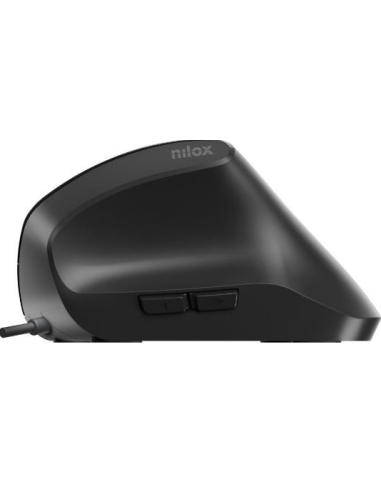Nilox MOUSB3013 Ratón Ergonómico 3600DPI Negro