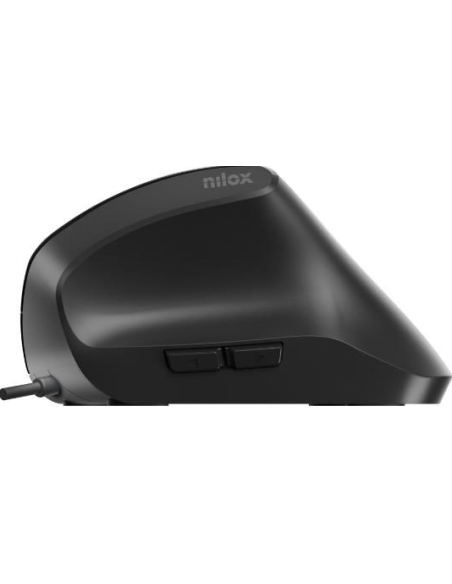 Nilox MOUSB3013 Ratón Ergonómico 3600DPI Negro