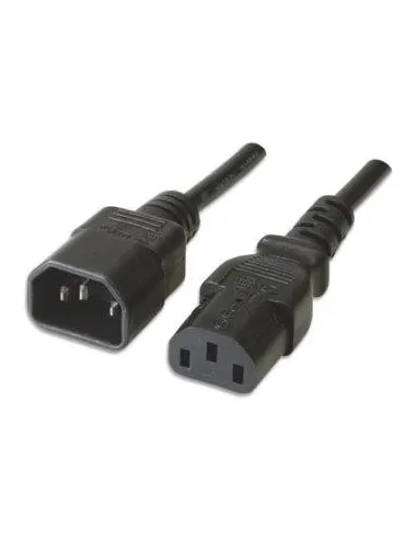 Ewent EC1913 Cable de Alimentación Alargador C14 a C13 Macho/Hembra 1.8m Negro