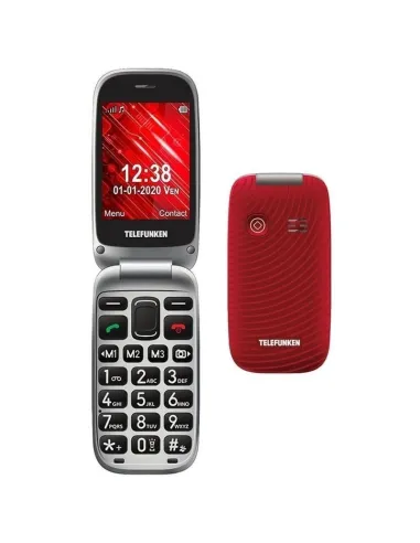 Telefunken S560 Teléfono para Personas Mayores Rojo