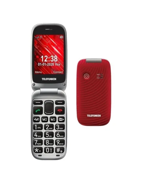 Telefunken S560 Teléfono para Personas Mayores Rojo