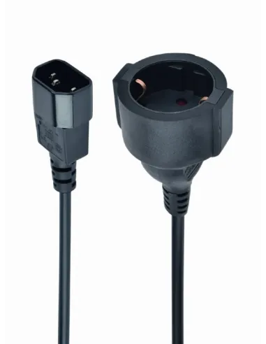 Gembird PC-SFC14M-01 Cable Adaptador de Alimentación C14(M) a Schuko(H) 15cm Negro