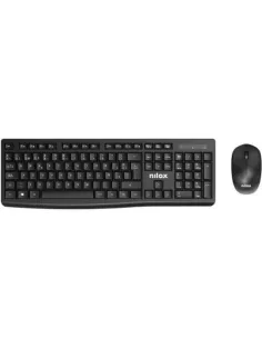 Nilox NXKMWE012 Kit Teclado + Ratón Inalámbrico Español Negro-FTRTEI0033