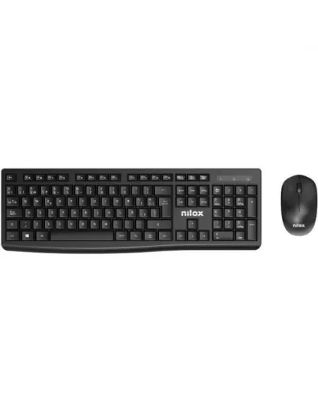 Nilox NXKMWE012 Kit Teclado+Ratón Inalámbrico Español Negro