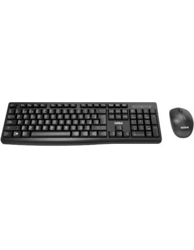 Nilox NXKMWE012 Kit Teclado+Ratón Inalámbrico Español Negro