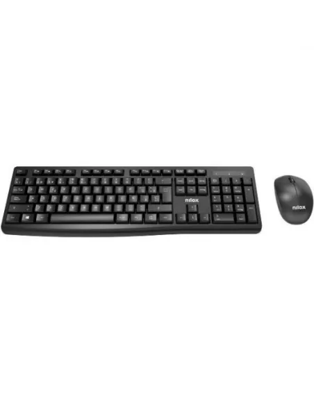Nilox NXKMWE012 Kit Teclado+Ratón Inalámbrico Español Negro