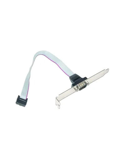 Gembird CCDB9RECEPTACLE Receptor de Puerto Serie DB9 25 cm Gris