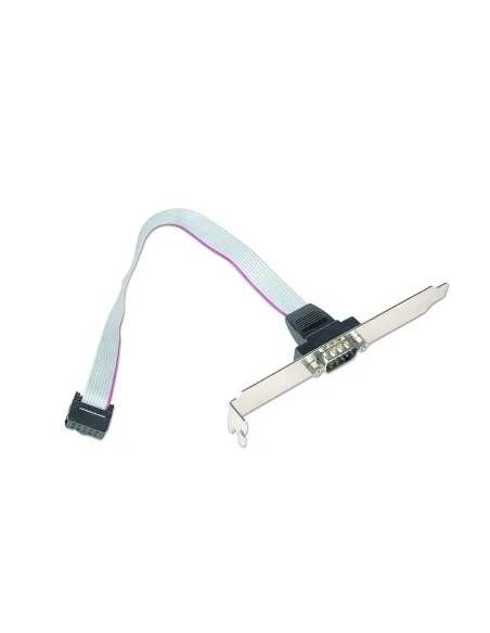 Gembird CCDB9RECEPTACLE Receptor de Puerto Serie DB9 25 cm Gris