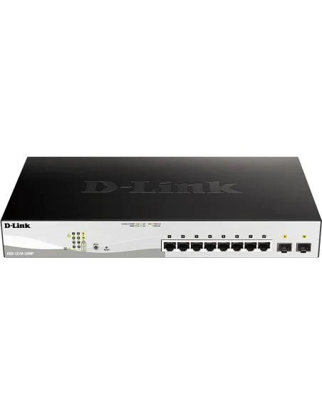 D-Link DGS-1210-10MP/E Smart+ PoE Switch Gestionado 8 Puertos Ethernet Gigabit + 2 Puertos 100/1000Mbps SFP