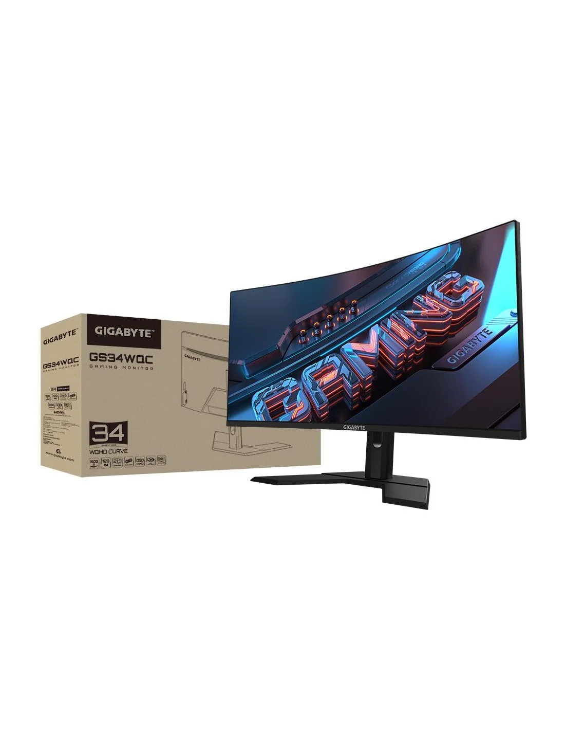 Gigabyte GS34WQC 34" Edge LED QHD 120Hz Curva