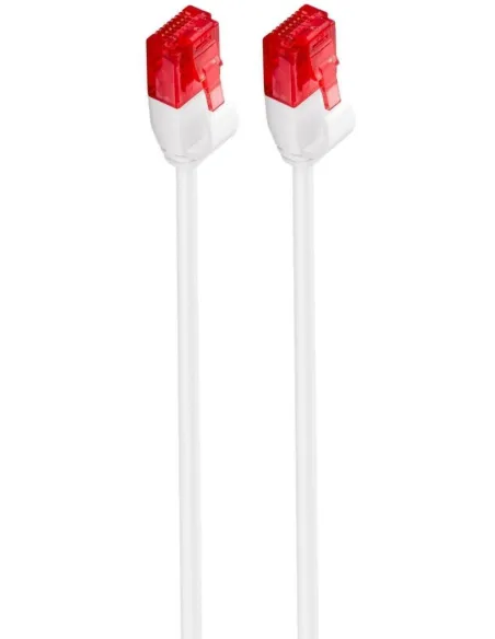 Ewent IM1036 Cable de Red RJ45 Cat.6 U/UTP Slim 50cm Blanco