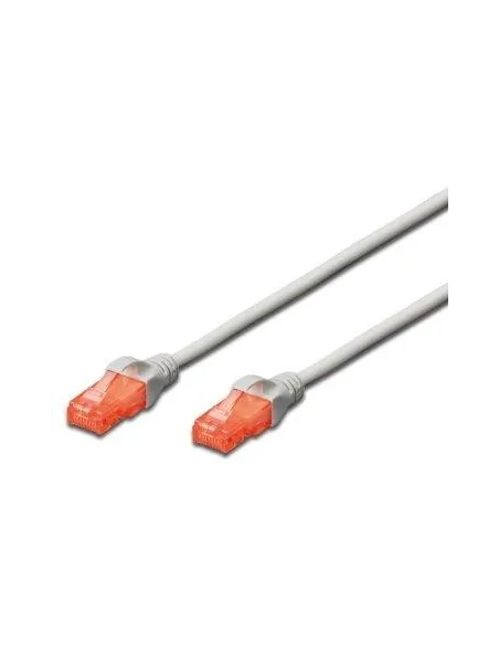 Ewent IM1000 Cable de Red RJ45 Cat.6 U/UTP Slim 50cm Gris