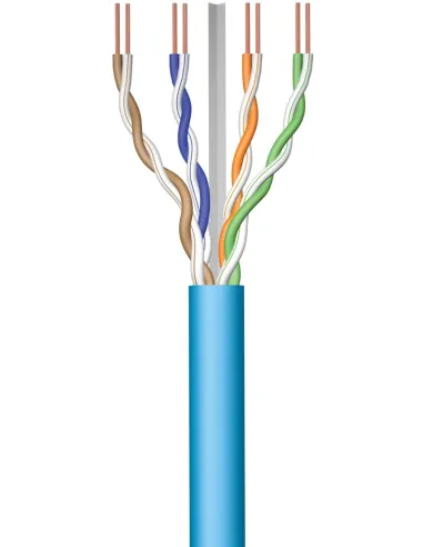 Ewent IM1223 Bobina de Cable de Red Cat.6A U/UTP LSZH 100 Metros Azul