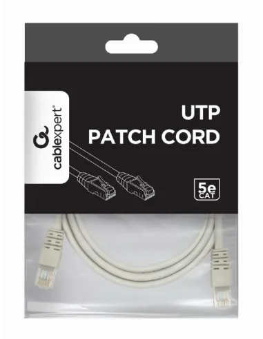 Gembird PP12-1.5M Cable de Red RJ45 Cat.5e UTP 1,5 M Gris