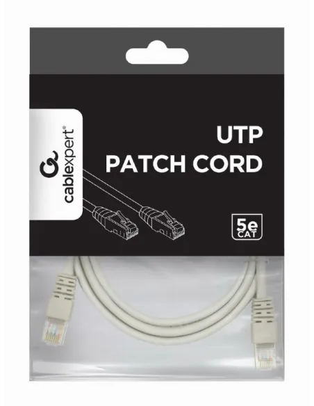 Gembird PP12-1.5M Cable de Red RJ45 Cat.5e UTP 1,5 M Gris