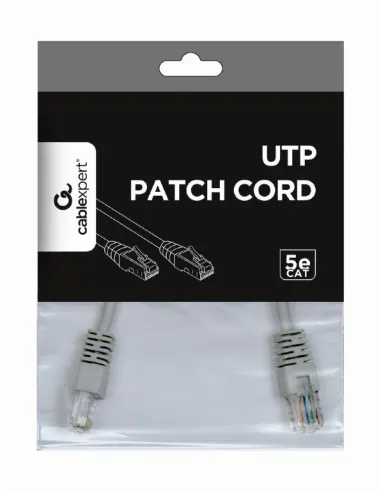 Gembird PP12-0.5M Cable de Red RJ45 Cat.5e UTP 50cm Gris