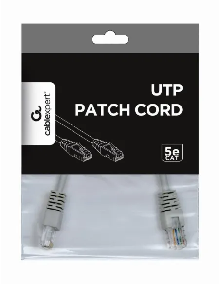 Gembird PP12-0.5M Cable de Red RJ45 Cat.5e UTP 50cm Gris