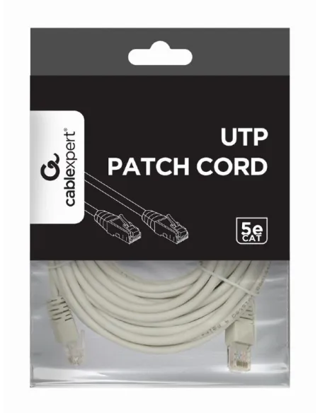 Gembird PP12-5M Cable de Red RJ45 Cat.5e UTP 5 M Gris