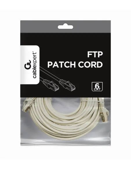 Gembird PP6-20M Cable de Red RJ45 Cat.6 FTP 20 M Gris