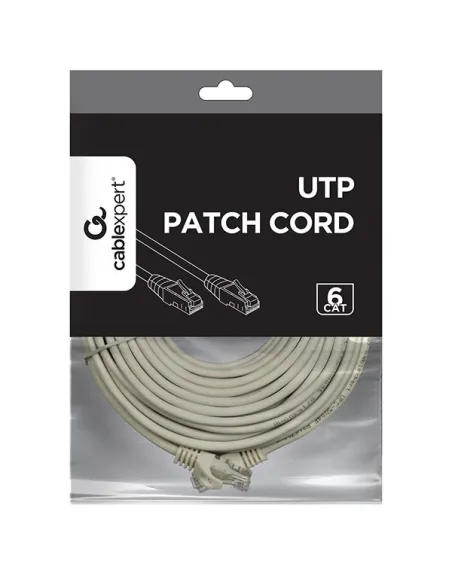 Gembird PP6U-15M Cable de Red RJ45 Cat.6 UTP 15 M Gris