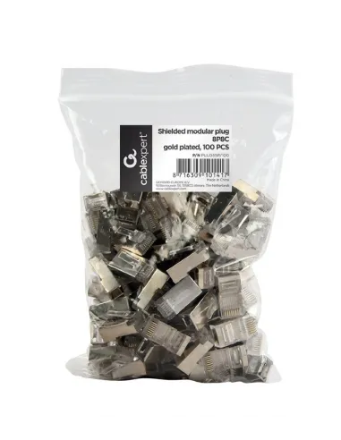 Gembird PLUG5SP/100 Conector RJ45 Cat.6 FTP 100 Unidades Transparente