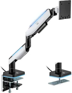 Ewent EW1509 Soporte de Mesa para Monitor 17 - 49" Máx. 20 Kg Blanco con Luces RGB-AISATV0374